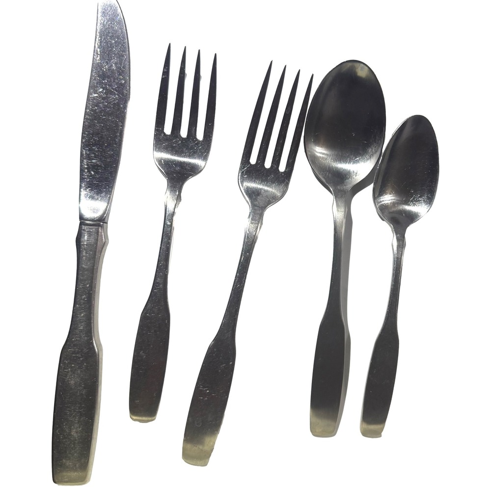 Oneida Community PAUL REVERE Stainless Steel Silverware 5pc Set Service for 1